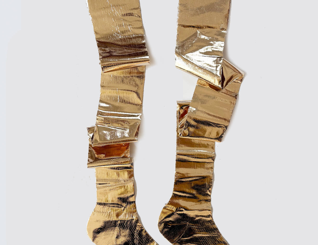 Over the knee laminated Socks