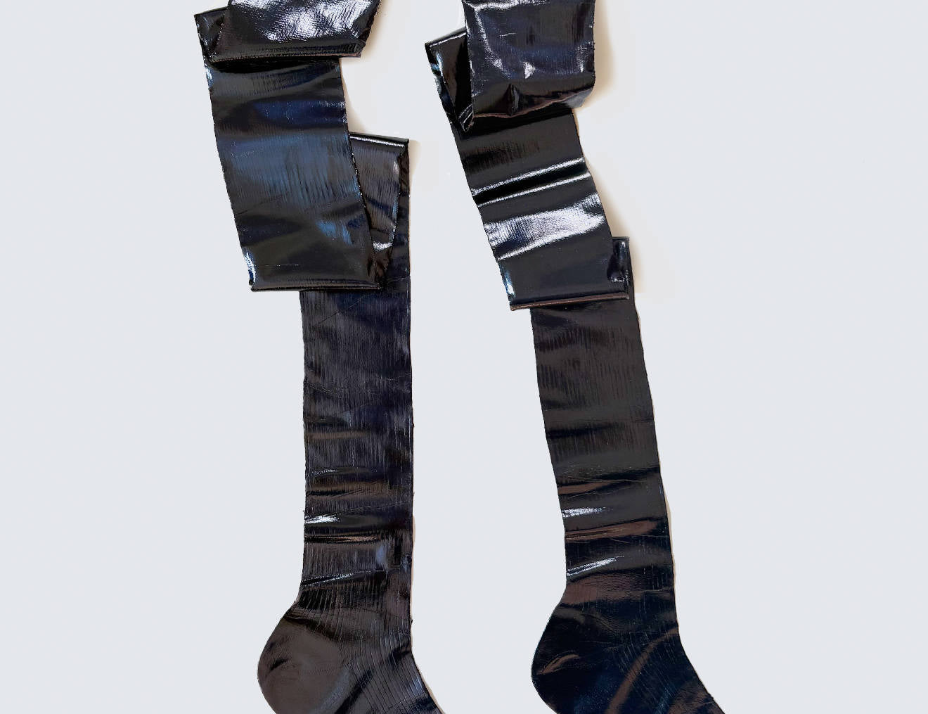 Over the knee laminated Socks