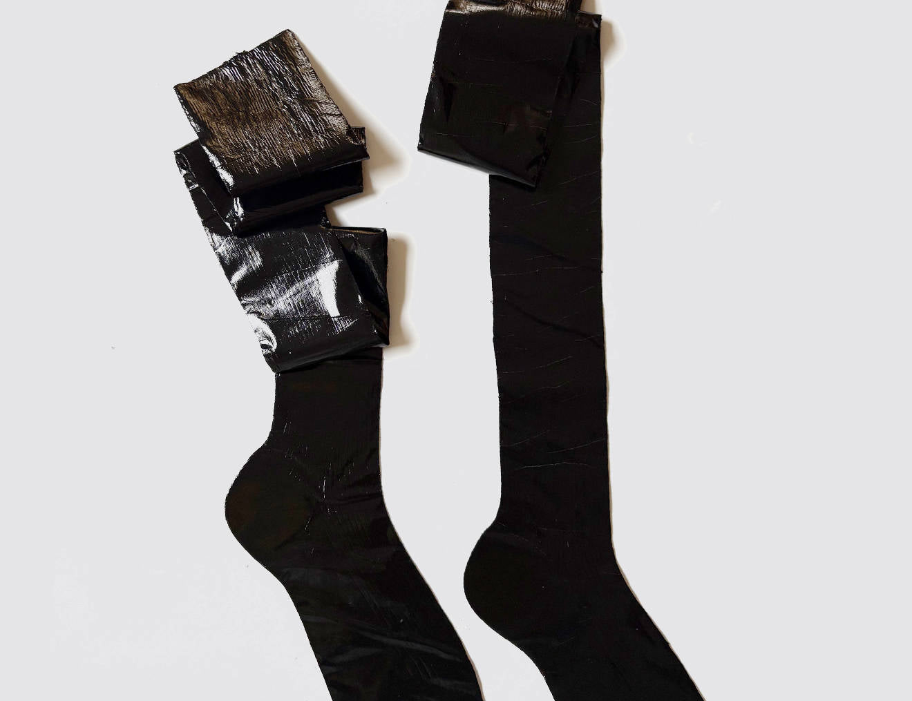 Over the knee laminated Socks
