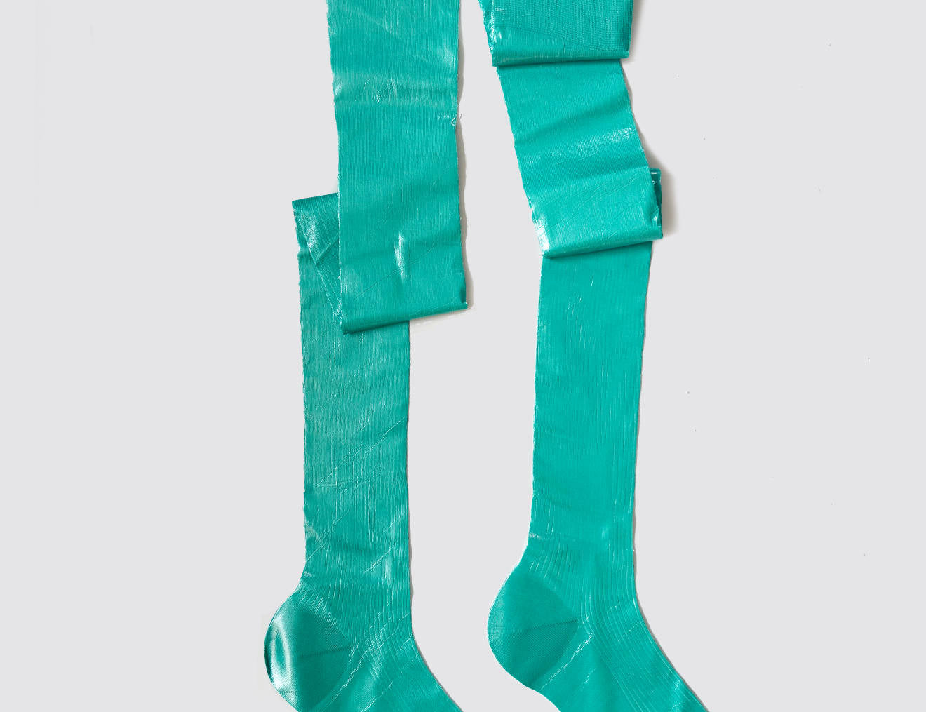 Over the knee laminated Socks