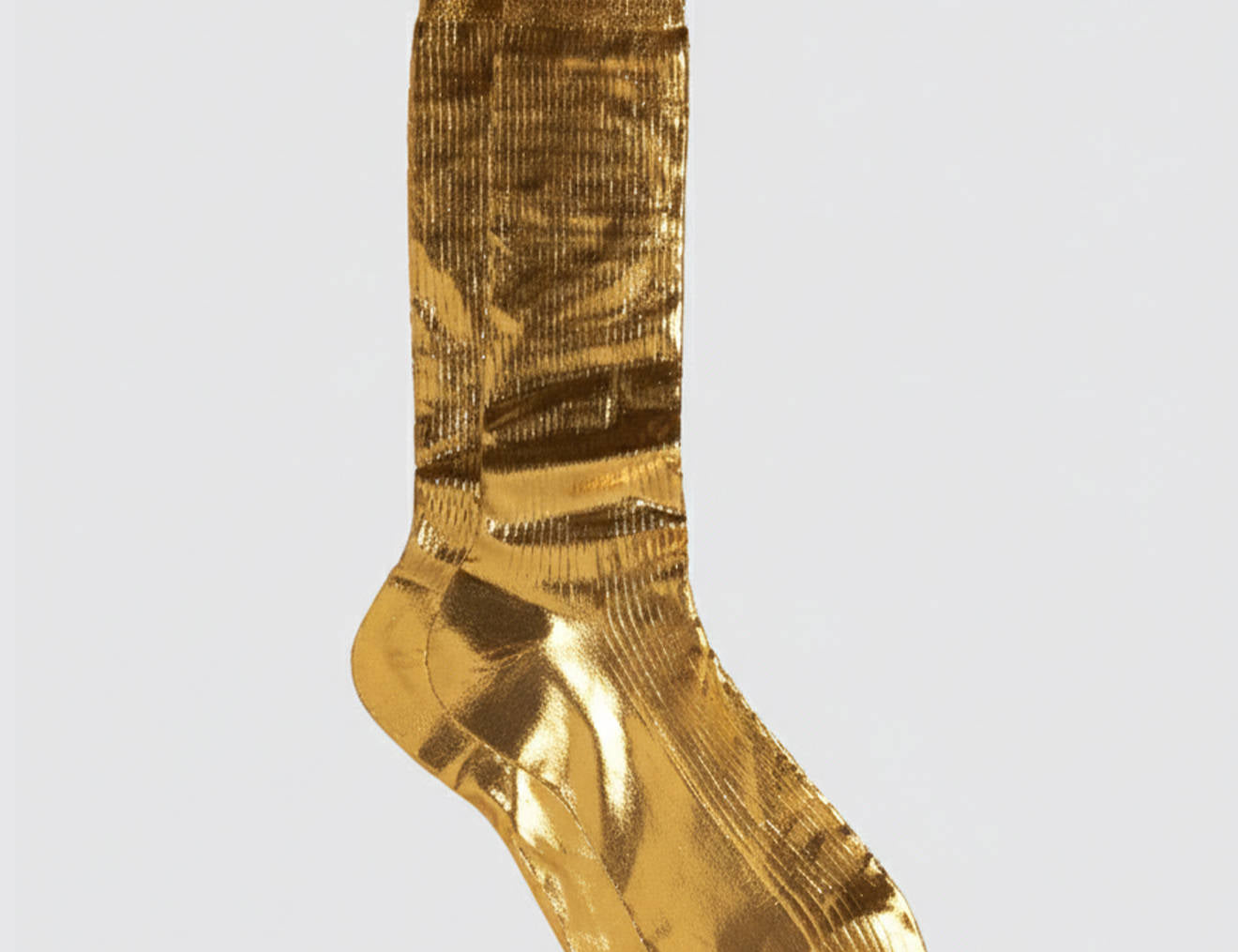 One Ribbed Laminated Men Socks